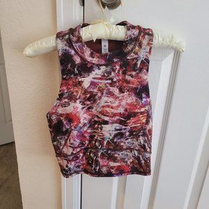 Like New Lululemon Everlux and Mesh Cropped Tank, Size 6